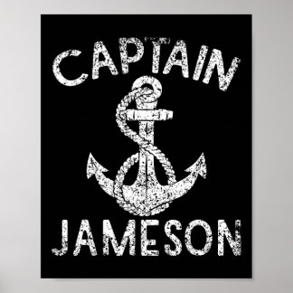 Poster Ancre de yacht de capitaine Jameson Bateau Navire