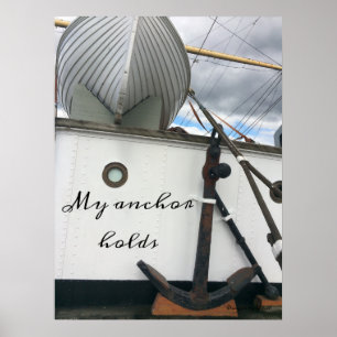 Poster Ancre des navires d'inspiration