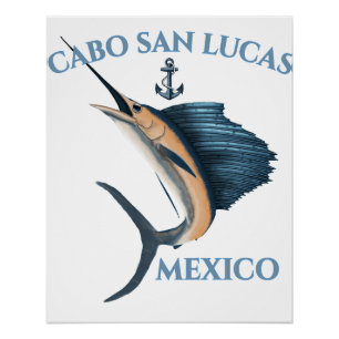Poster Ancre nautique Cabo San Lucas