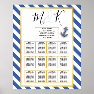 Poster Ancre nautique Fabuleux Mariage de voile