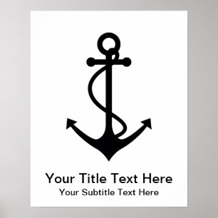 Poster Ancre noire de base