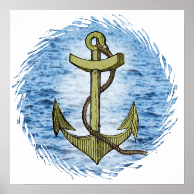 Poster Ancre ordinaire 20X20 (Devant)