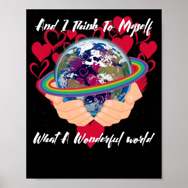 Poster And I Think To Myself What A Wonderful World (Devant)