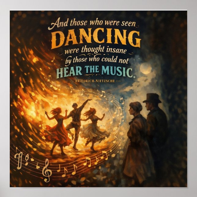 Poster And those were seen dancing (Devant)