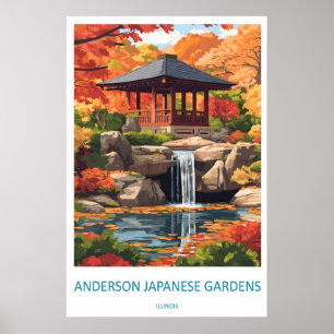Poster Anderson Japanese Gardens Parc National Ski