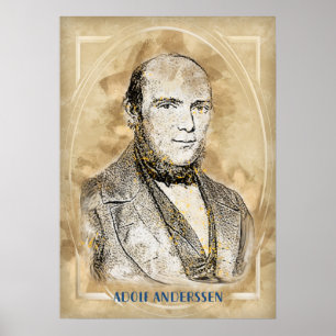 Poster Anderssen Adolf, joueur d'échecs,
