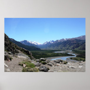 Poster Andes Range, Patagonie