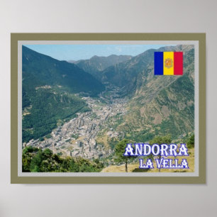 Poster Andorre - La Vella -