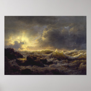 Poster Andreas Achenbach - Clearup — Côte de Sicile