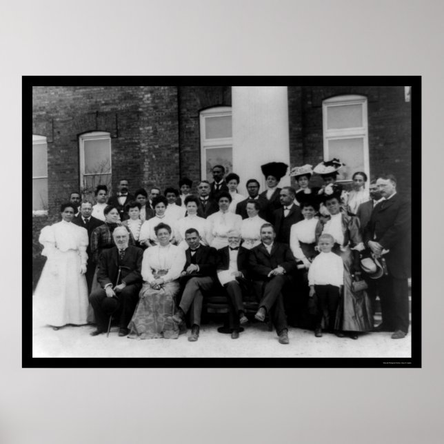 Poster Andrew Carnegie à l'Institut Tuskegee 1906 (Devant)