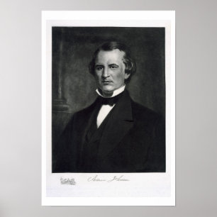 Poster Andrew Johnson (1808-1875), 17e président de l'ONU