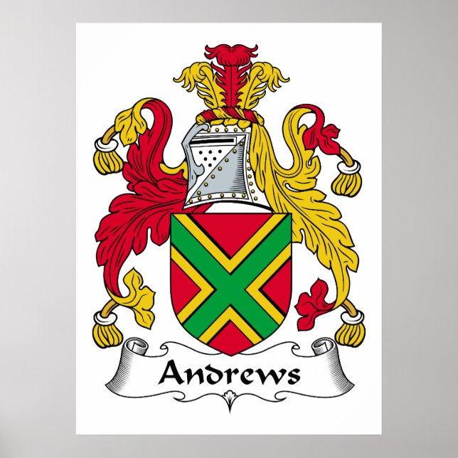 Poster Andrews Family Crest (Devant)