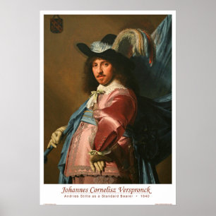 Poster Andries Stilte comme porteur standard