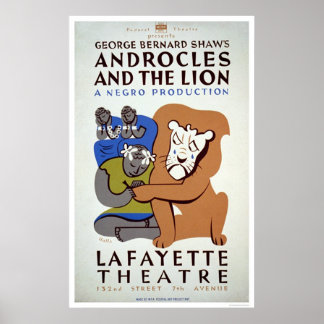 Poster Androcles & The Lion 1939 WPA