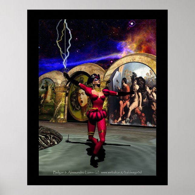 Poster ANDROID BALLET, Science-fiction (Devant)