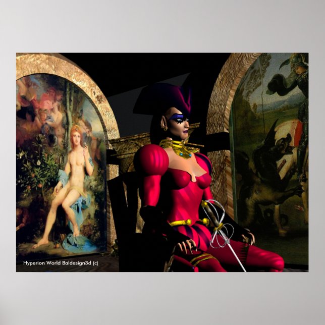 Poster ANDROID XÉNIA EN ORBITE D'HYPERION  Science-fictio (Devant)