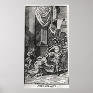 Poster Andromache aux pieds de la Pyrrhus