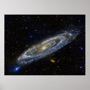 Poster Andromeda Galaxy vue ultraviolet, ZGOS