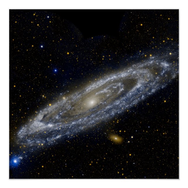 Poster Andromède galaxie laiteuse façon cosmos univers (Devant)