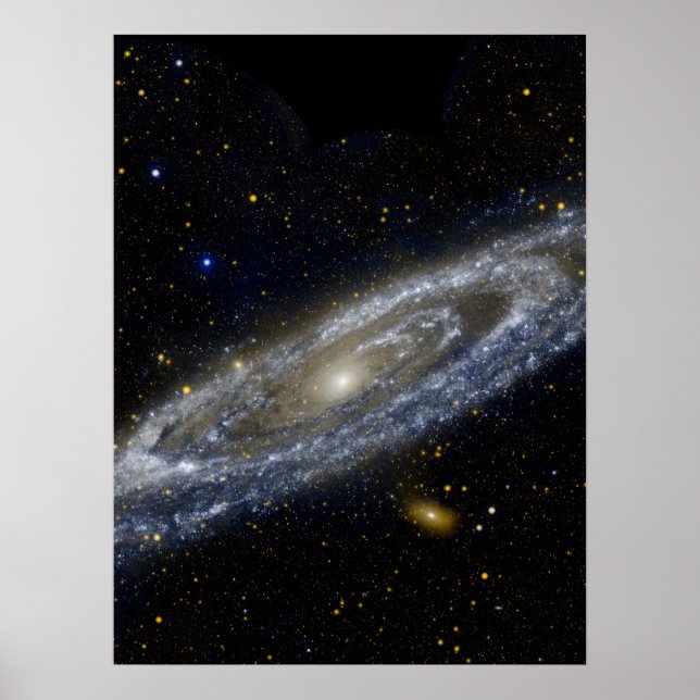 Poster Andromède galaxie laiteuse façon cosmos univers (Devant)