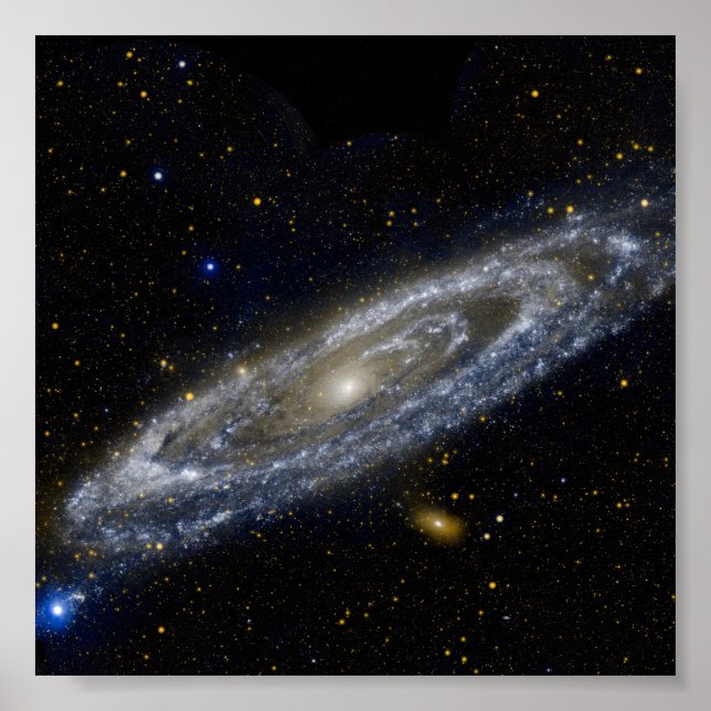 Poster Andromède galaxie laiteuse façon cosmos univers (Devant)