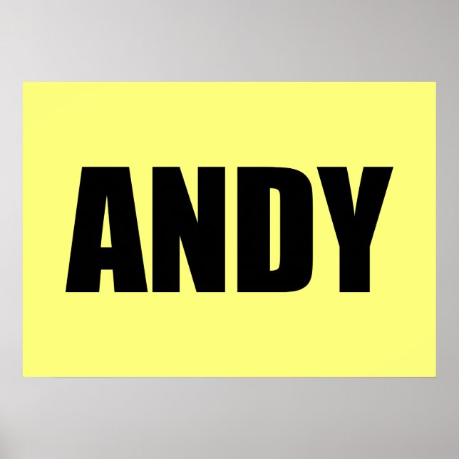 Poster Andy (Devant)