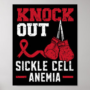 Poster Anémie de la faucille de Knockout Trouble du sang 