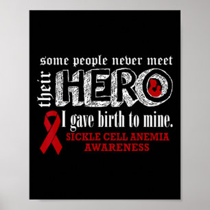 Poster Anémie faucille Sensibilisation Maman du guerrier 