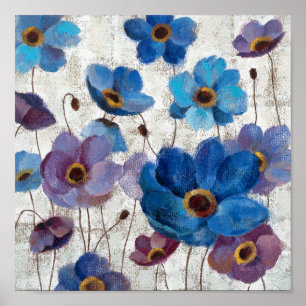 Poster Anémones en gras