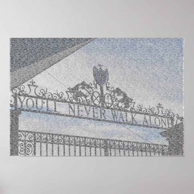 Poster Anfield Gates de Liverpool FC (Devant)