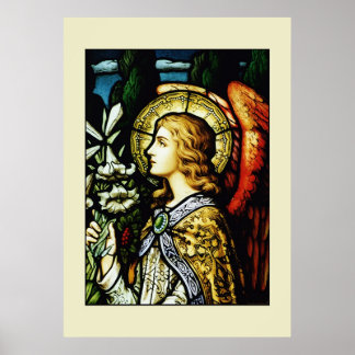 Poster "Ange avec Lys"