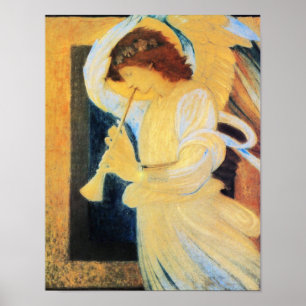 Poster Ange avec trompette, Beaux-Arts Burne-Jones