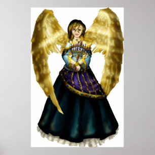 Poster Ange de Chanukah