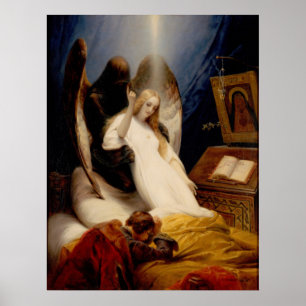 Poster Ange de la mort - Horace Vernet - 1851