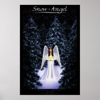 Poster Ange de neige