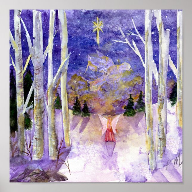 Poster Ange Dove Noël (Devant)