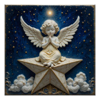 Ange en céramique céleste