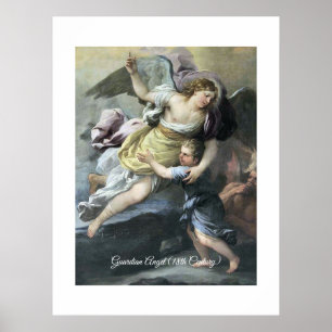 Poster Ange gardien baroque