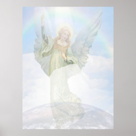 Poster Ange gardien dans les nuages