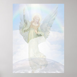Poster Ange gardien dans les nuages