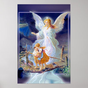 Poster Ange gardien et enfants