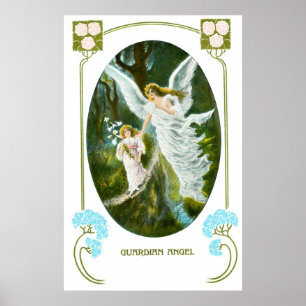 Poster Ange gardien et fille