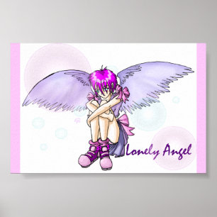 Poster Ange isolé #1