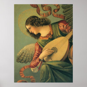 Poster Ange musicien, Melozzo da Forli, Art de la Renaiss