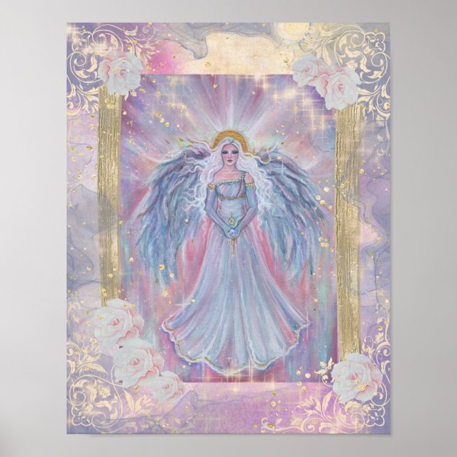 Poster Ange spirituel ou lumière céleste par Renée Lavoie (Devant)