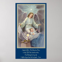 Poster Ange surveillant un enfant