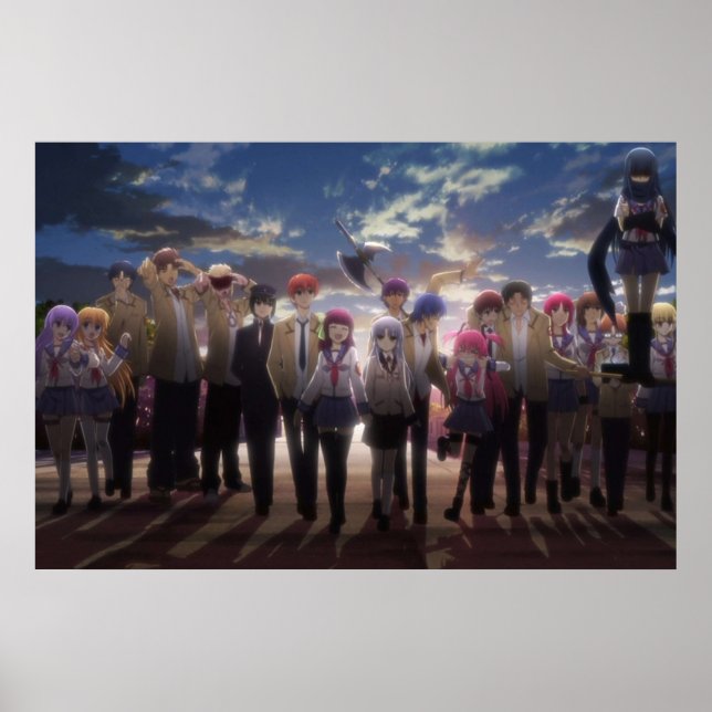 Poster Angel Beats Caractères Angel Beats (Devant)