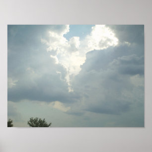 Poster Angel dans les nuages