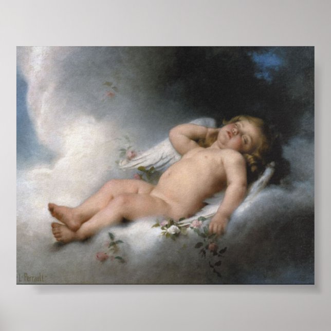 Poster Angel de couchage par Leon Jean Basile-Perraul Imp (Devant)