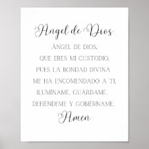 Angel de Dios Prière espagnole